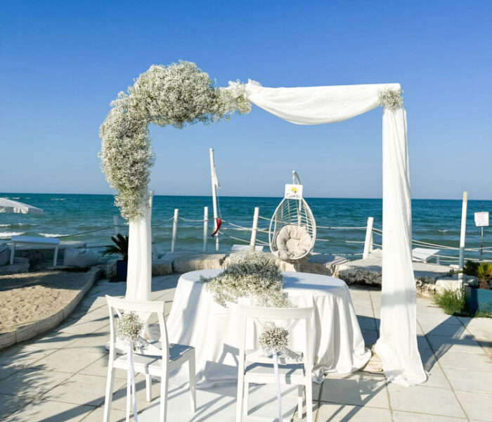 Matrimonio vista mare Ciambi beach